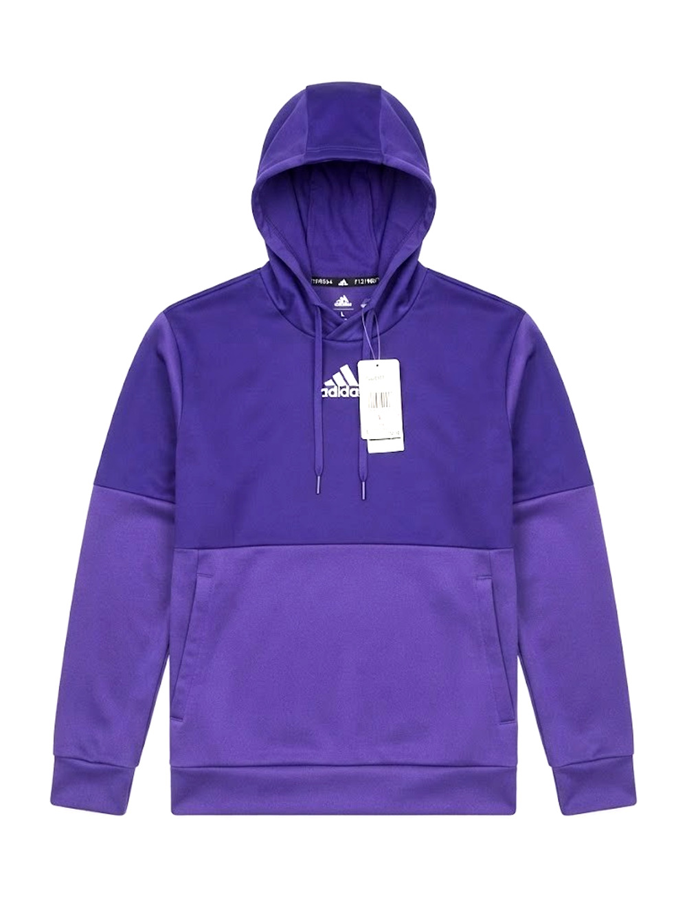 NWT Adidas Team Issue Pullover Hoodie Men's Size Large Purple Athletic Sweatshrt